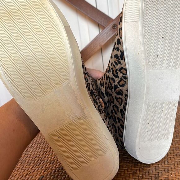 Steve Madden Loxer knit leopard pull on sneaker 8 - Picture 6 of 10